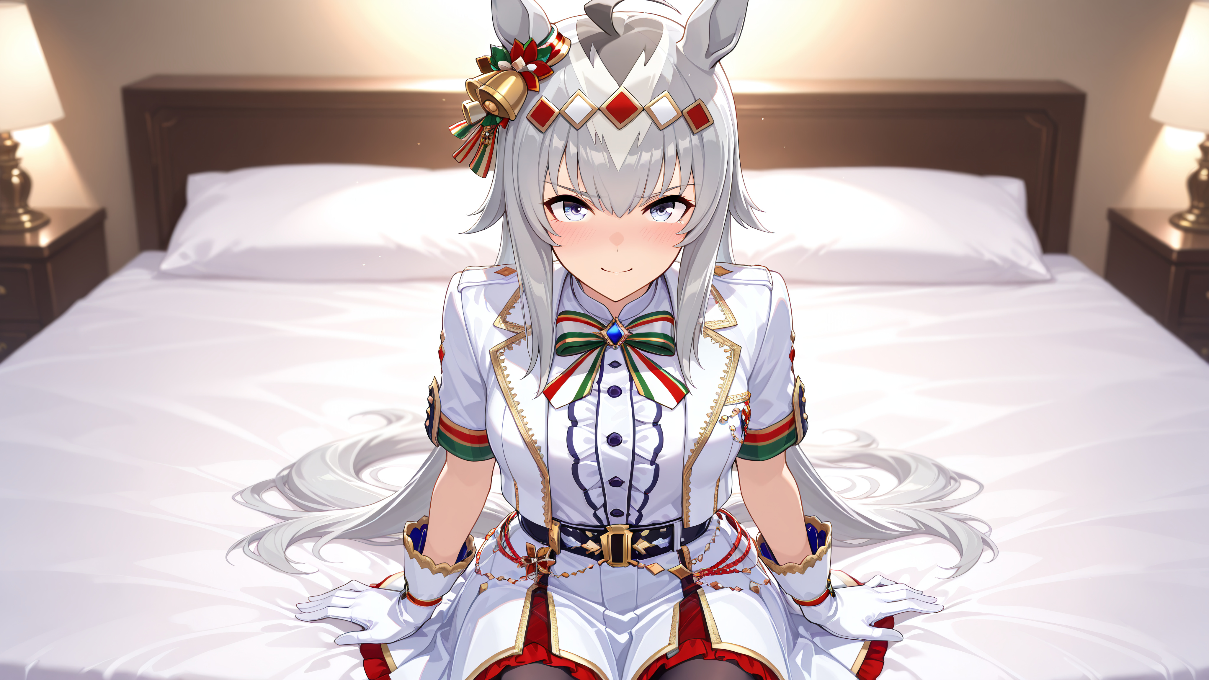 Oguri Cap White Uniform Umamusume 4k Wallpaper | PixieWall — free download