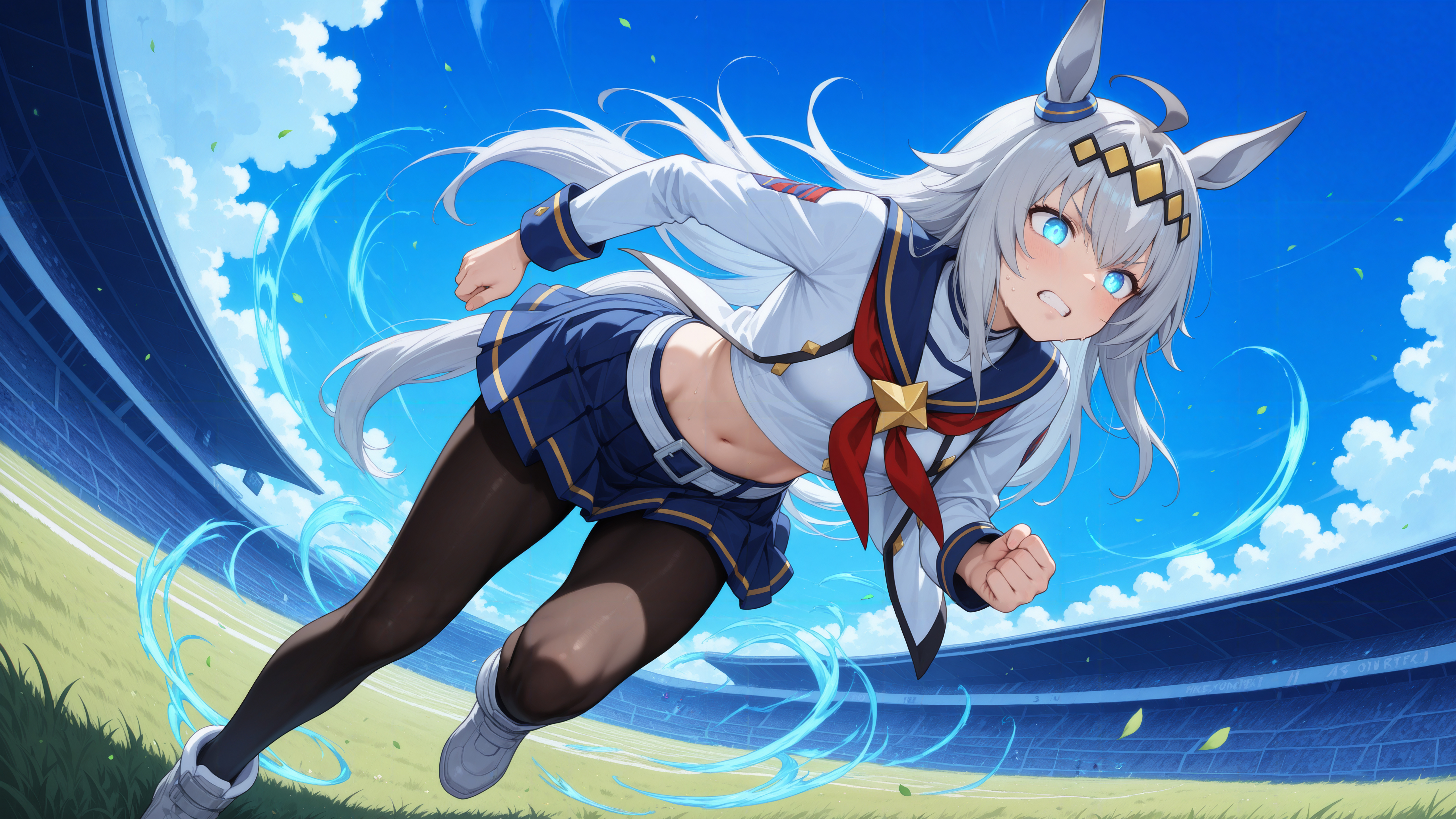 Oguri Cap School Uniform Running Umamusume Wallpaper | PixieWall — free download