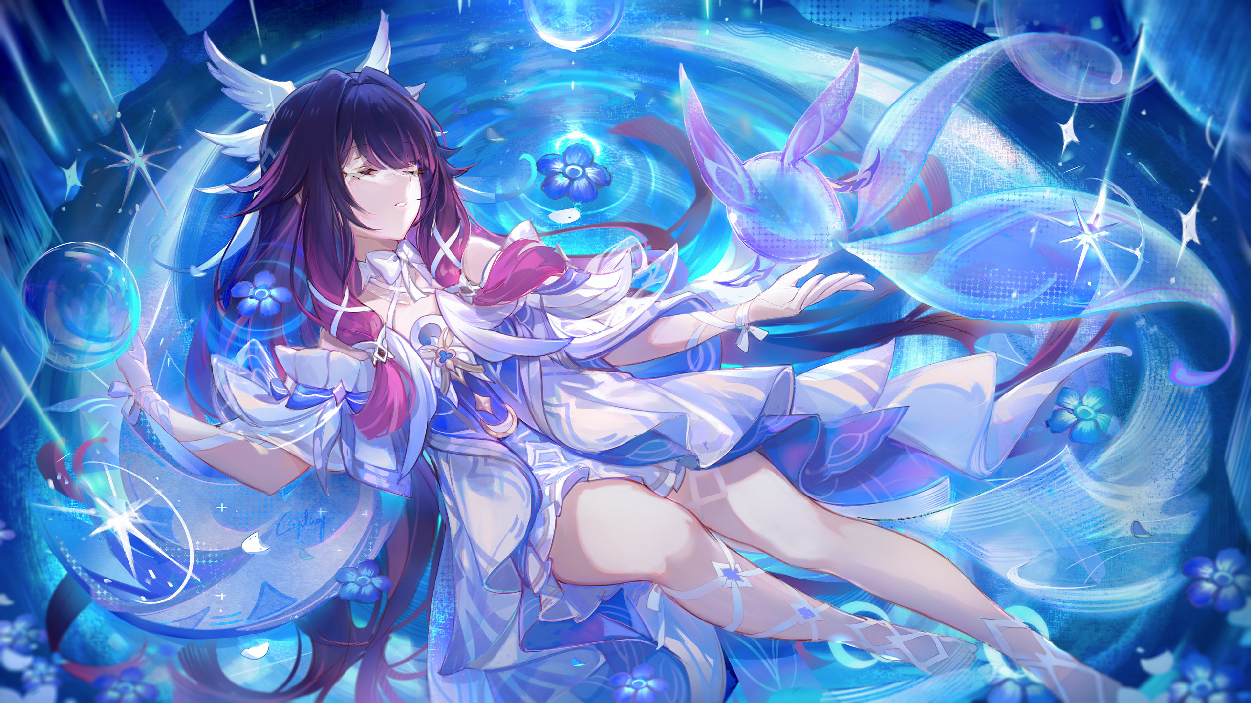 Columbina Luonnotar Genshin Impact Dream 4k Wallpaper PixieWall — free download