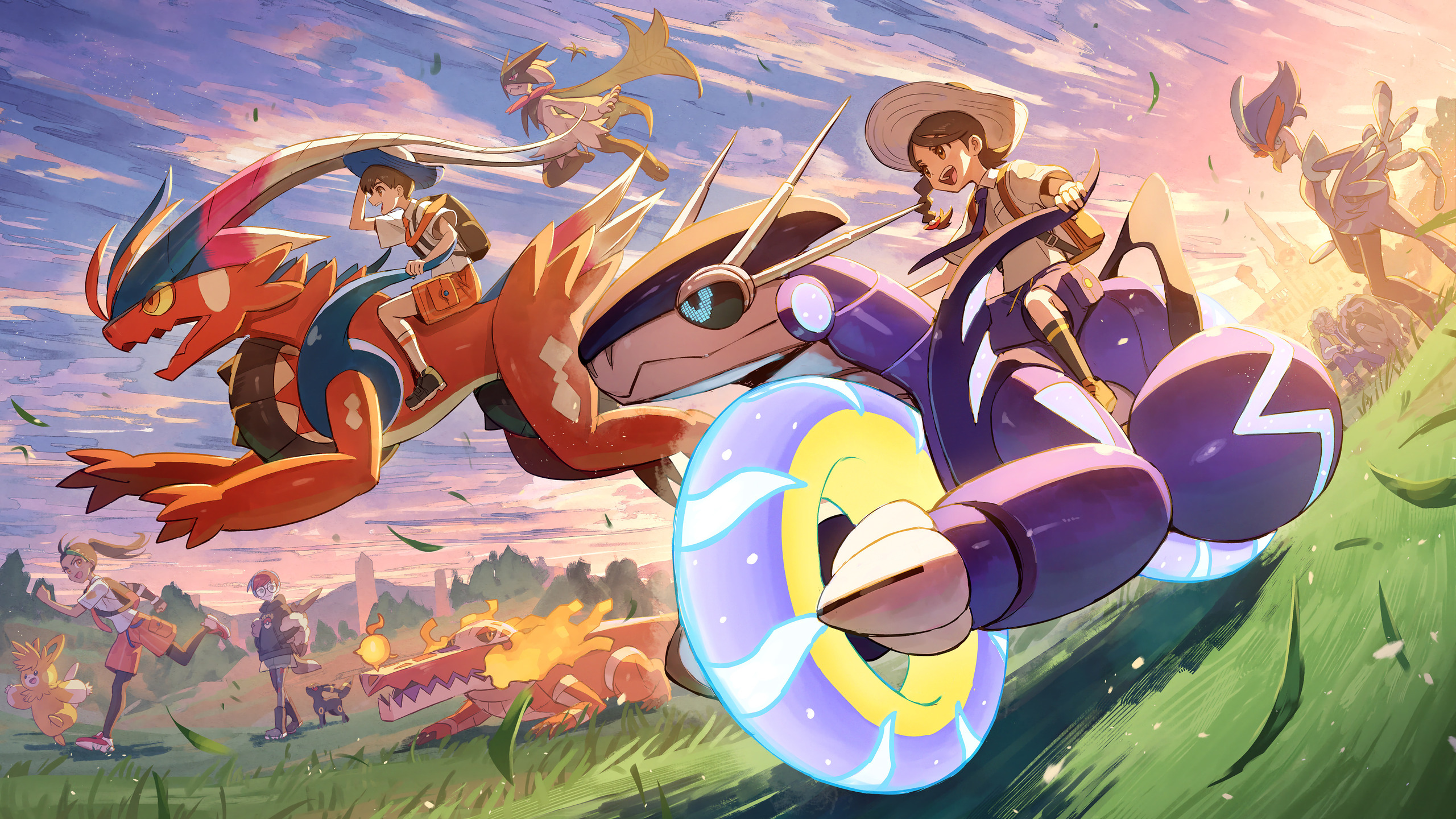 Juliana Florian Nemona Pokemon Racing 4k Wallpaper | PixieWall — free download